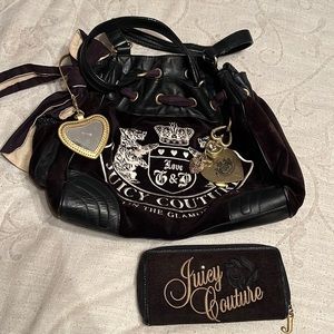 Vintage Juicy Couture purse and wallet
